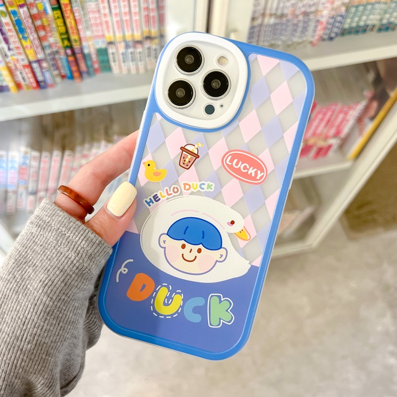 Ốp lưng iphone Ốp Điện Thoại Họa Tiết Hoạt Hình Đôi Mắt To Dễ Thương Cho iphone12Pro / 11 / xsmax / 7 / 8 13Promax Dinuo case