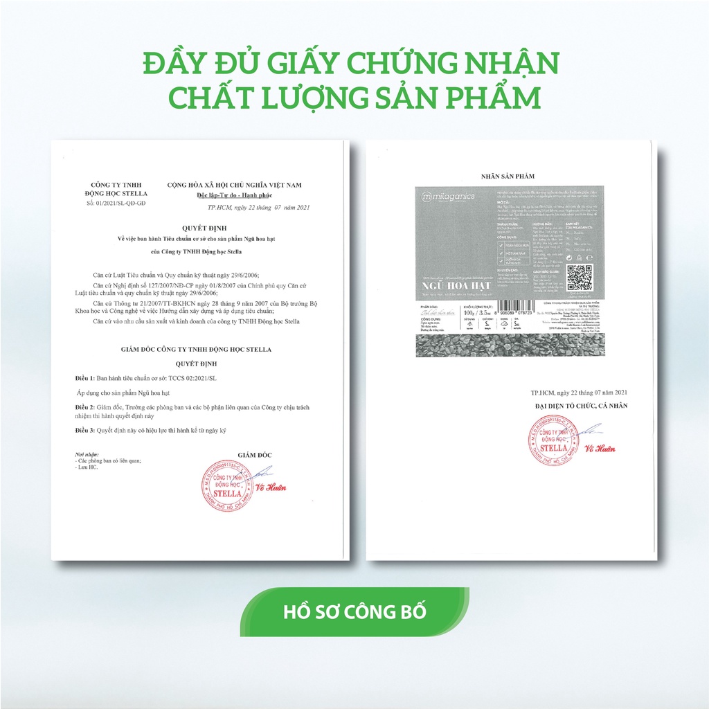 Bột Ngũ Hoa Hạt Nguyên Chất Đắp Mặt Nạ Dưỡng Da Trắng Mịn & Ngăn Ngừa Mụn MILAGANICS 100gr (Túi Zip)