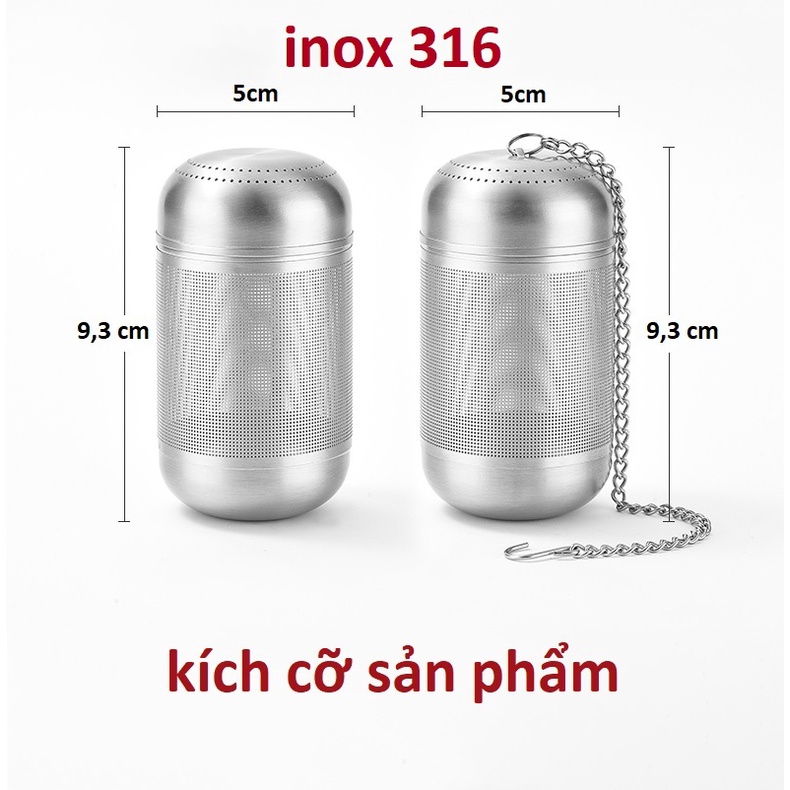 Lọc trà bằng thép không gỉ - Inox  304, 316