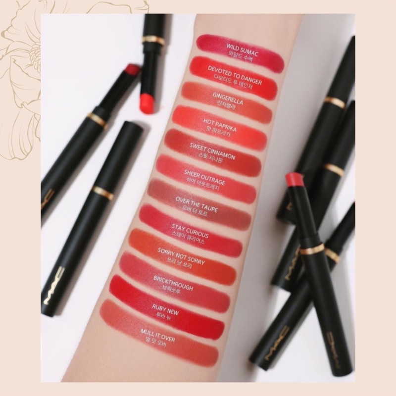 Son MAC - Powder kiss velvet blur slim stick lipstick