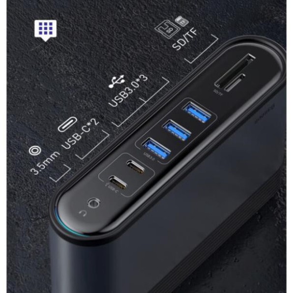 Hub chuyển đa năng Baseus Working Station 17 in 1 LV698