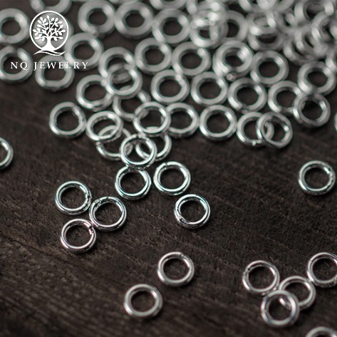 Charm bạc khoen tròn đóng - NQ Jewelry