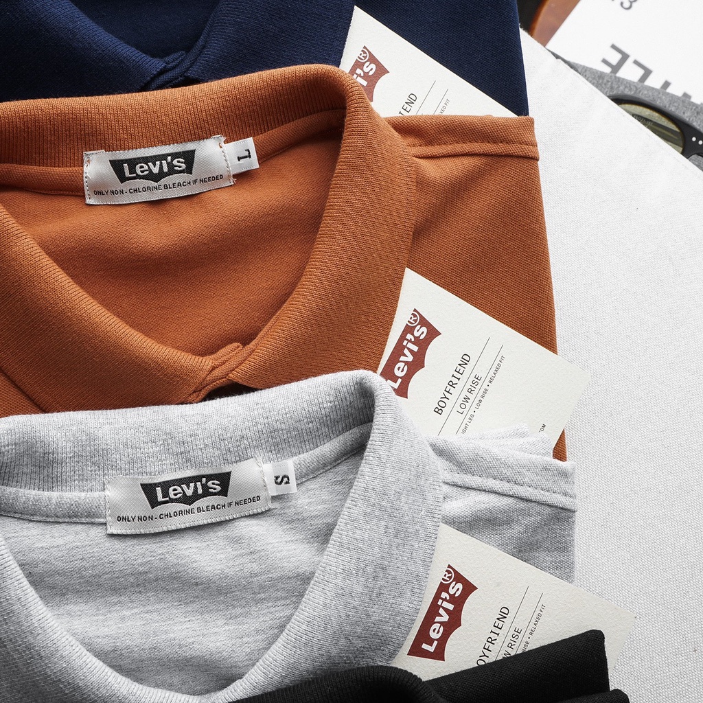 ÁO THUN POLO NAM, ÁO THUN CÓ CỔ NAM VNXK CHẤT VẢI COTTON  CAO CẤP CO GIẢN 4 CHIỀU TAY NGẮN  LEVI.S