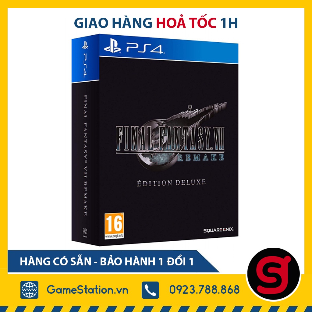 Đĩa Game PS4: Final Fantasy VII Remake Deluxe Edition