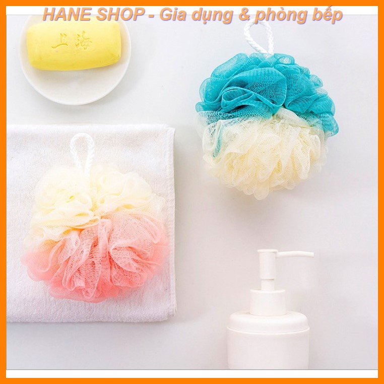 Bông Tắm 2 Màu Tạo Bọt Mềm Mại (Loại tốt) - Shop giao màu ngẫu nhiên