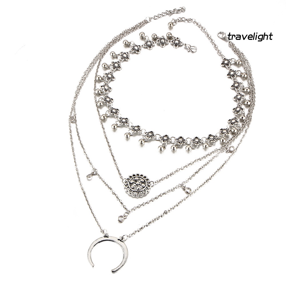 (Travelight) 1 Vòng Cổ Choker Nhiều Lớp Phong Cách Boho Cổ Điển