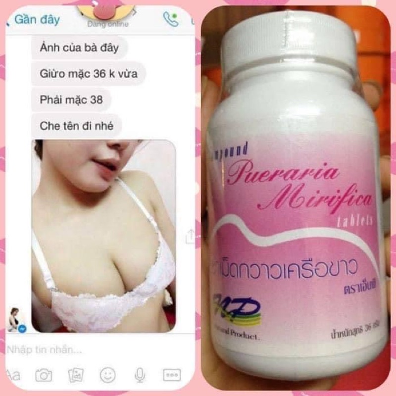 Viên uống nở ngực Thái Pueraria Mirifica