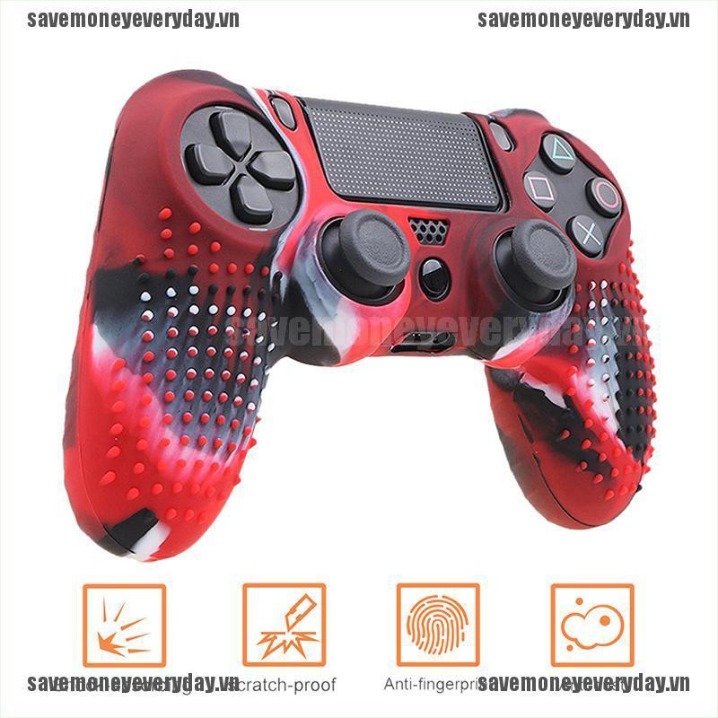 Vỏ Bọc Silicon Họa Tiết Rằn Ri Bảo Vệ Tay Cầm Điều Khiển Chơi Game Playstation 4 Ps4