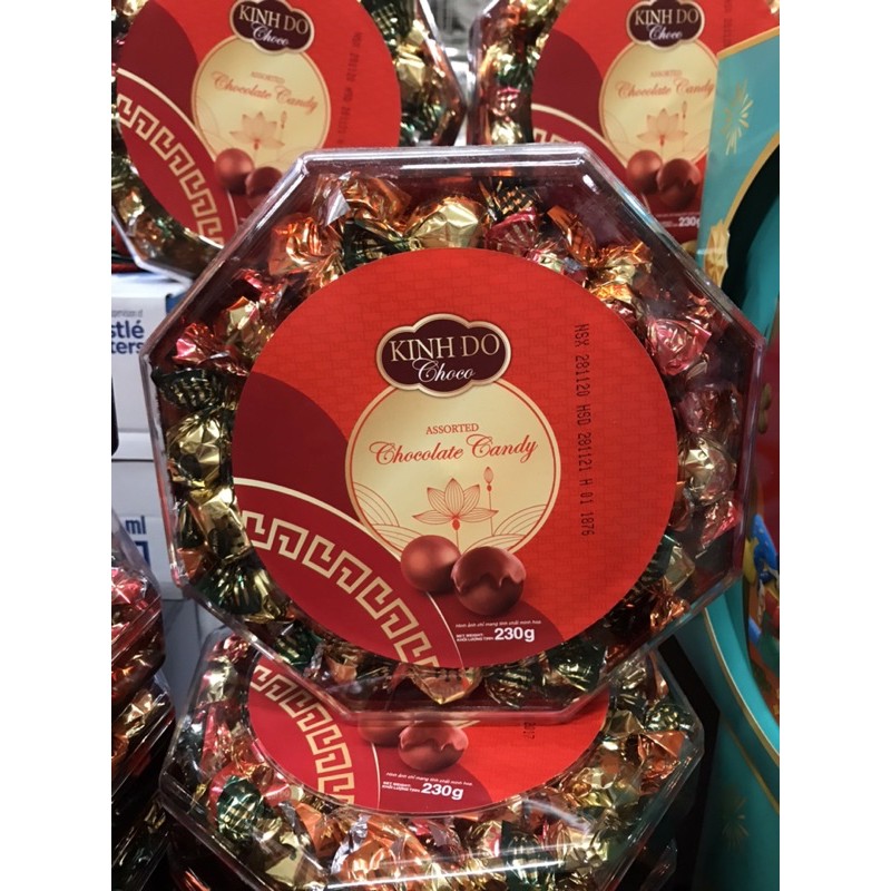 HỘP KẸO SOCOLA KOKO KINH ĐÔ 230g( lục giác/ trái tim)