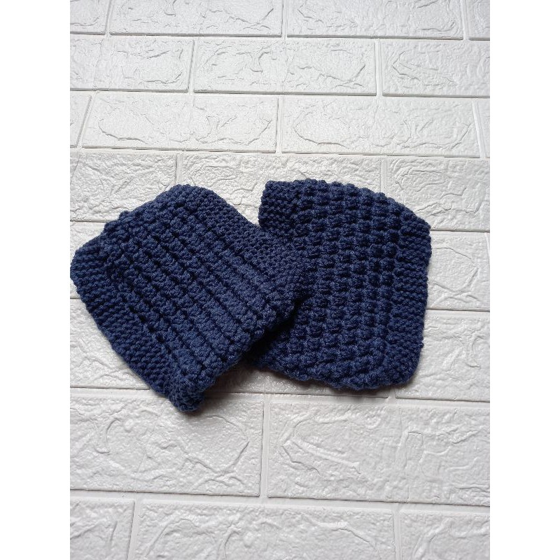 Mũ len nửa đầu khăn len trùm đầu cho nữ (7 màu)
