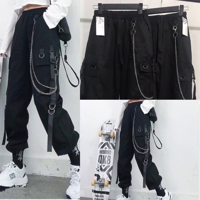 [Rẻ Vô Địch] Quần Kaki Túi Hộp Khuy Kèm Dây Xích Siêu Truất( Ảnh Thật) | BigBuy360 - bigbuy360.vn