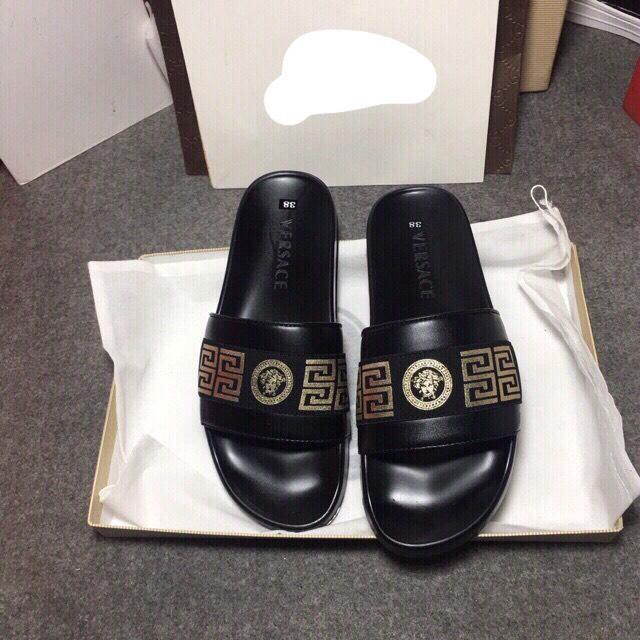 Dép quai ngang nam FINDI K2 Shop (Đen)