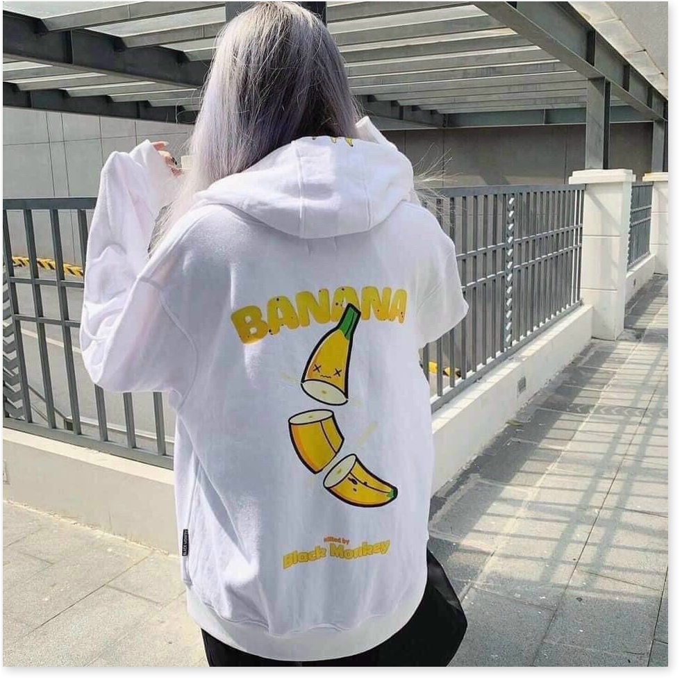 Áo hoodies dây kéo NỮ SIÊU XINH , CUTE HÌNH CHUỐI THỜI TRANG KME FASHION