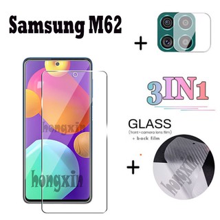 Kính Cường Lực 3 Trong 1 Cho Samsung Galaxy M62 M31 A42 A12 A31 A51 A71 A50 S20 Fe S10 Note Lite