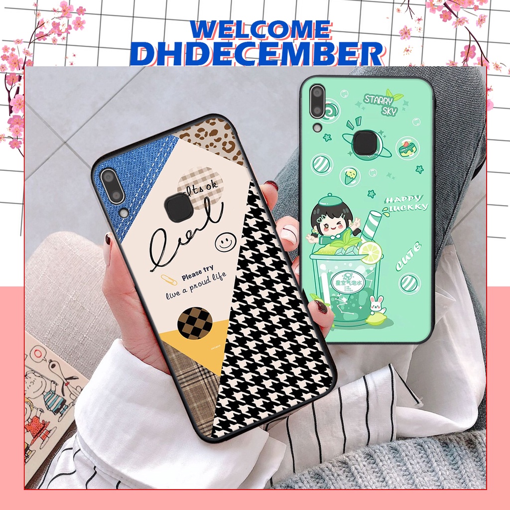 Ốp lưng Vivo Y91 / Y93 / Y95 in hình nice ,good luck happy ốp xinh viền dẻo đẹp chất