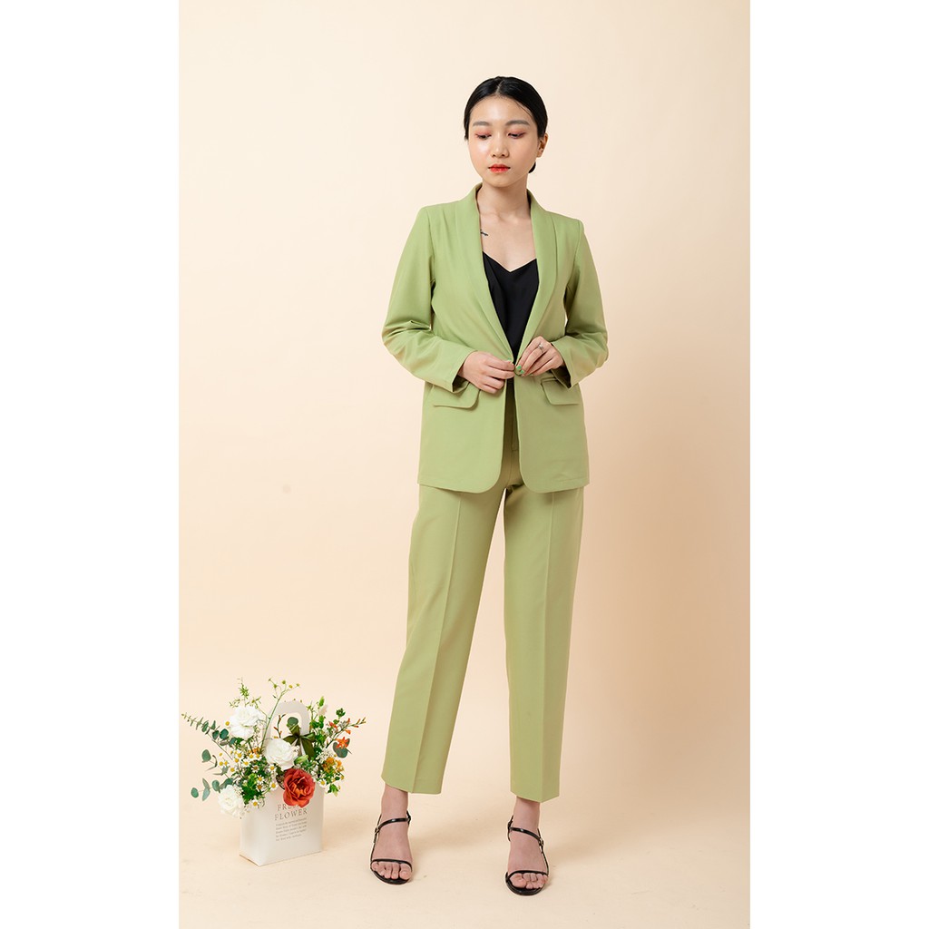 ÁO KHOÁC NỮ XANH BƠ tới từ KHÀN phong cách Hàn Quốc, thanh lịch, sang chảnh, thời trang công sở (có ảnh thật) | BigBuy360 - bigbuy360.vn