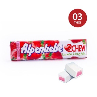 Kẹo Alpenliebe 2Chew vị Dâu 73.5g