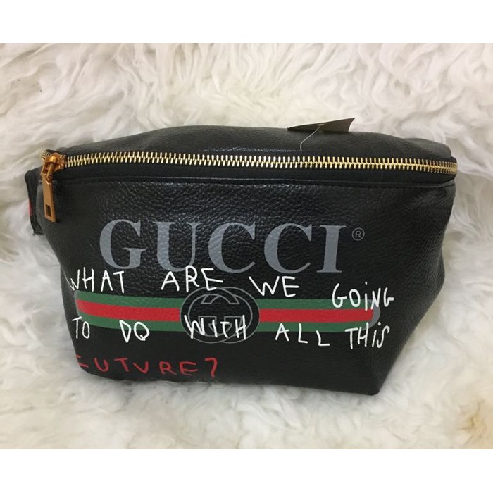 Túi Đeo Chéo Gucci Thời Trang Cho Nam Nữ Đen