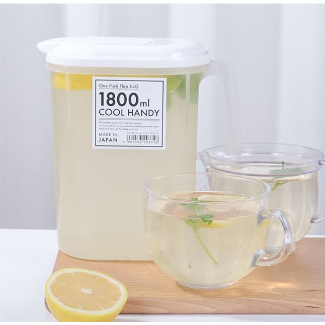 Bình đựng nước có quai Cool Handy 1.8L hàng nội địa Nhật Bản nhựa PP, PE cao cấp