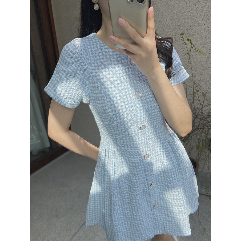 Lisbon Dress - Đầm bố nút sang