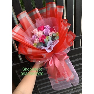 QUÀ TẶNG - bó hoa 10 bông sáp