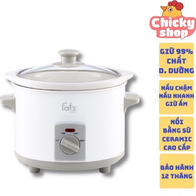Nồi nấu chậm 1.5L SLOW 1 FatzBaby FB9015MH