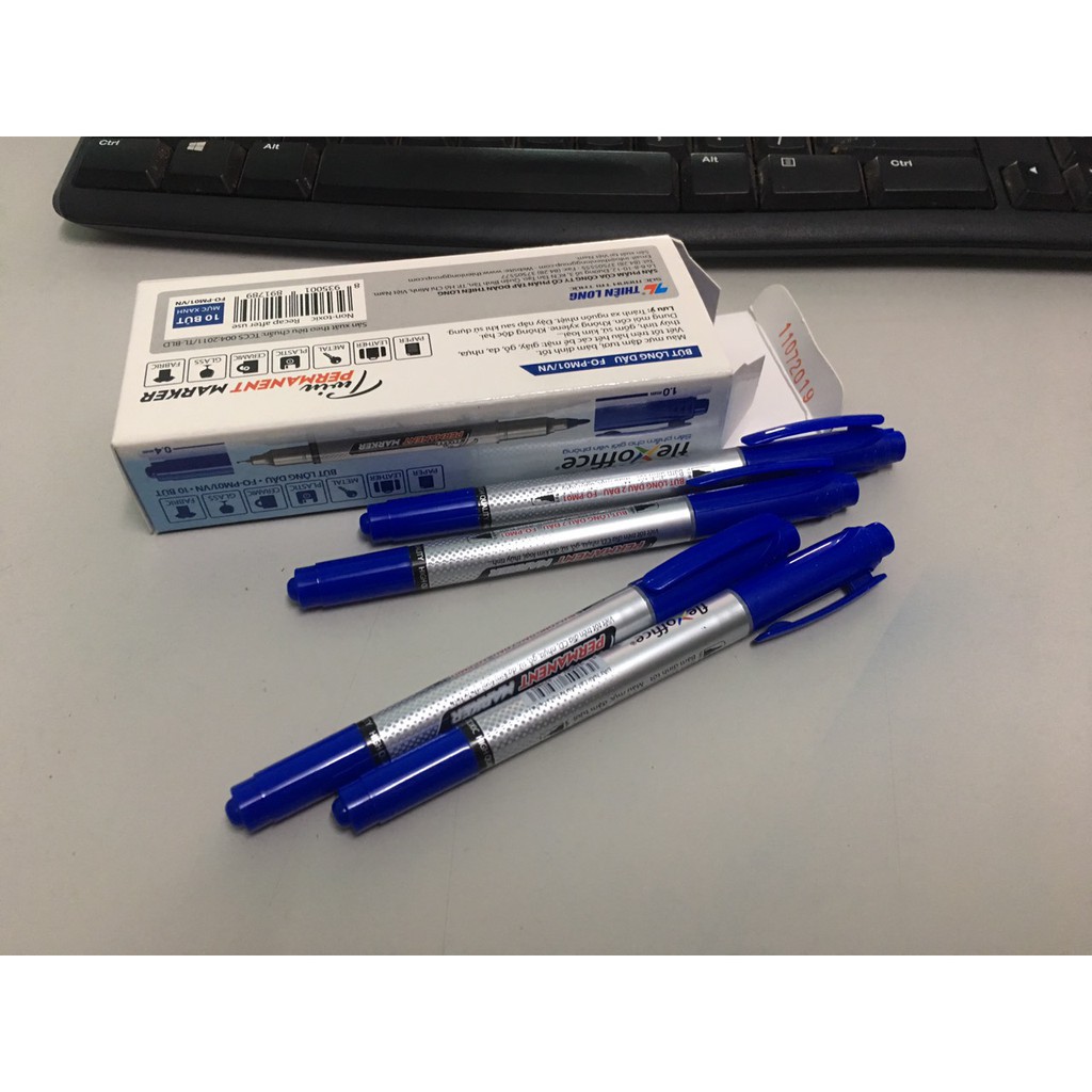 Bút lông dầu nhỏ 2 đầu FlexOffice FO-PM-01