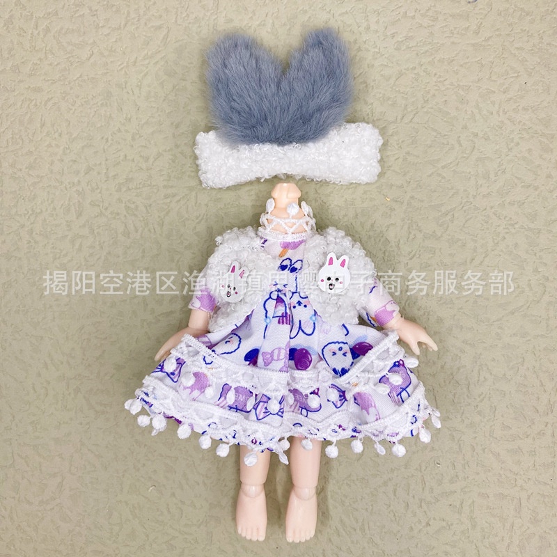 Đầm Đồ Chơi Búp Bê Dễ Thương 16-17 cm Tỉ Lệ 1 / 8
