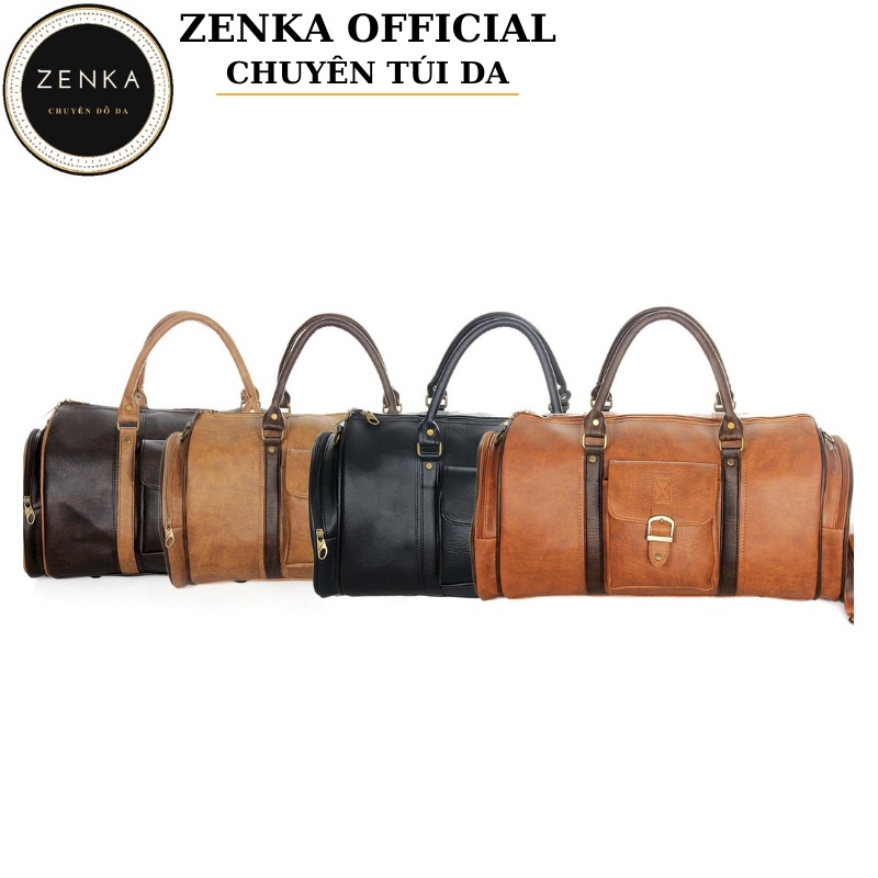 Túi da du lịch cao cấp chống nước cỡ lớn Zenka rộng rãi đựng được nhiều đồ rất tiện dụng_ZKDL01_1