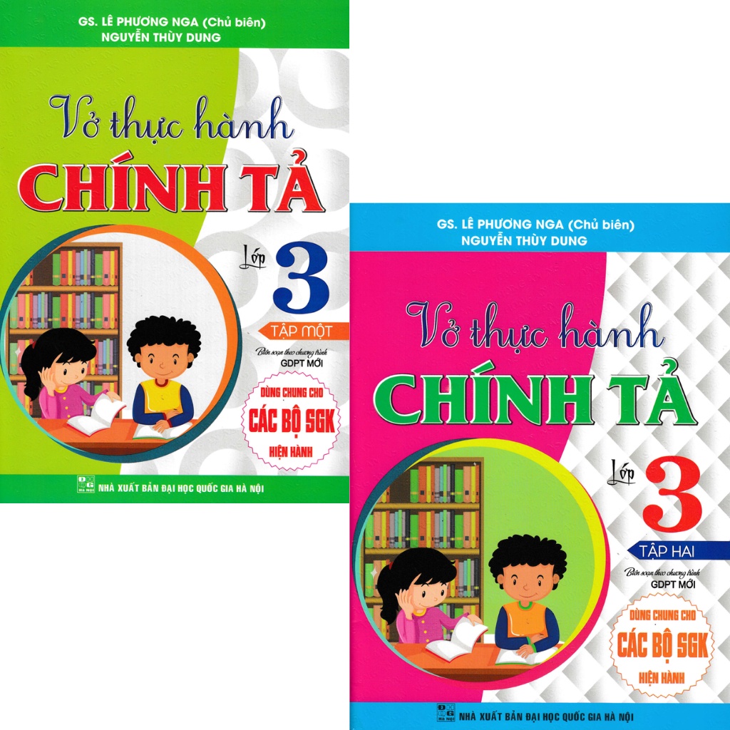 Sách - Combo Vở Thực Hành Chính Tả Lớp 3 (Bộ 2 Cuốn) (Dùng Chung Cho Các Bộ SGK Hiện Hành)