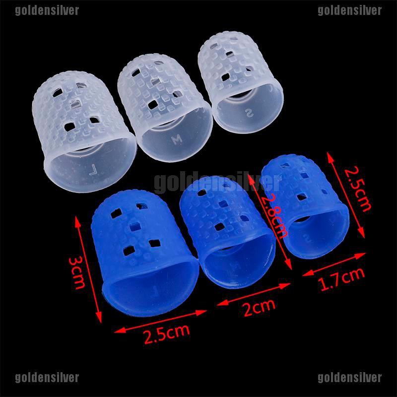 Bộ 4 Miếng silicone Bọc Bảo Vệ Ngón Tay Khi Chơi guitar bass