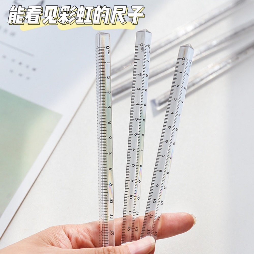 Thước tam giác đo trong suốt 15cm