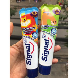 kem đánh răng Signal cho bé từ 3-6 tuổi các mùi.