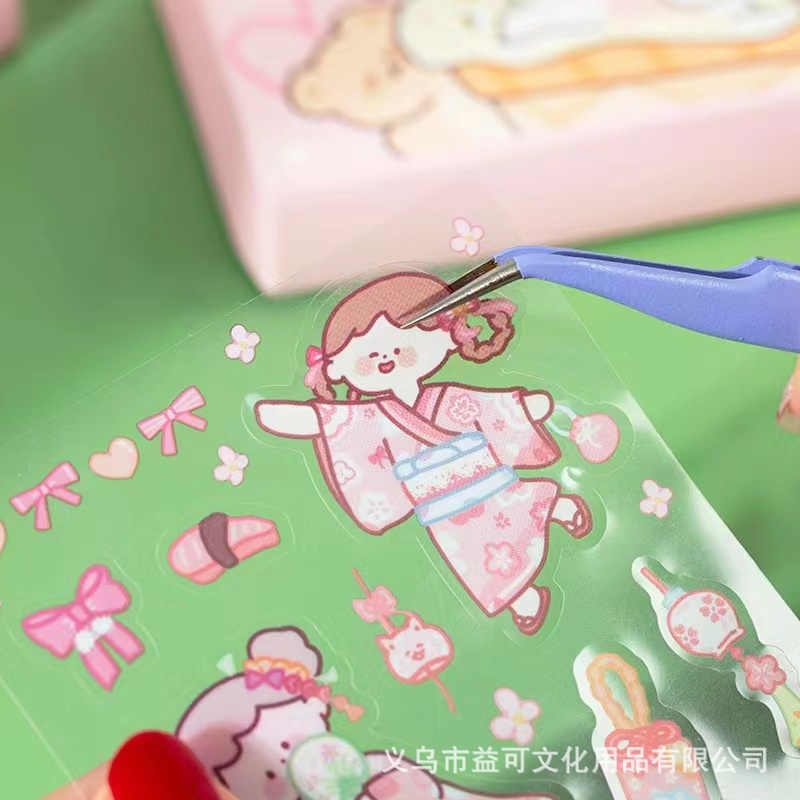 Sticker dán trang trí cốc, điện thoại, laptop vuông 7,5cm (nhiều mẫu) SK01 Clovershop68