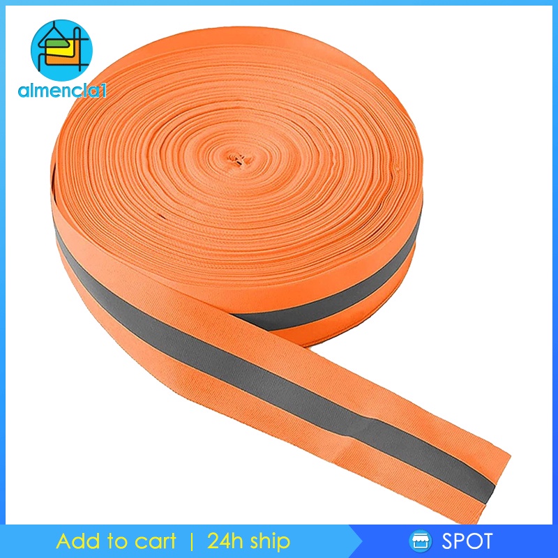 [ALMENCLA1] 1'' High Intensity Premium Reflective Tape Adhesive High Visibility Conspicuity Tape Outdoor Safety Outdoor Sports Clothes Tool