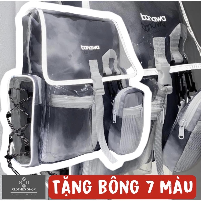 Balo Banawa TieDye Grey Backpack Xám Loang 2810 Clothes Shop Balo Đi Học Đi Chơi Banawa Xám Loang Ulzzang Unisex