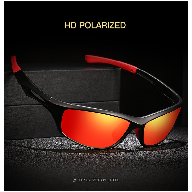 Nam nữ Kính râm thể thao phân cực dành cho người lái xe Ô tô Kính nhìn ban đêm Chống lóa Kính râm lái xe phân cực