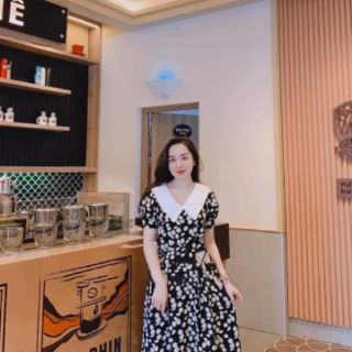 Đầm hoa cúc vintage