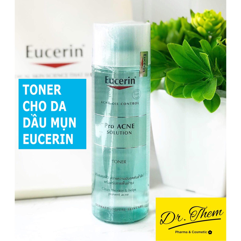 ✅[CHÍNH HÃNG] Toner Eucerin Pro Acne Solution Toner cho Da Mụn - Nước Hoa Hồng Eucerin Proacne Cân Bằng Da Dầu Mụn 200ml | BigBuy360 - bigbuy360.vn