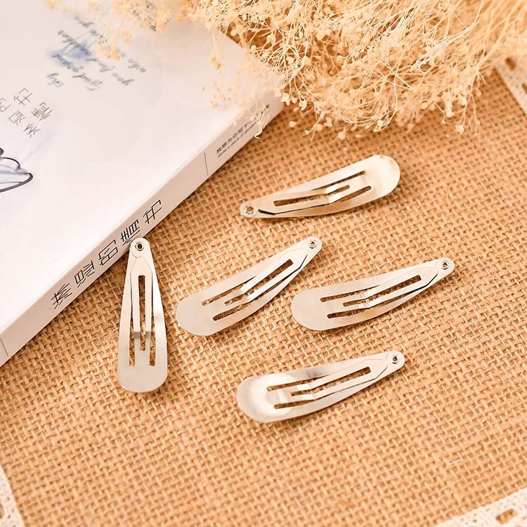 Set 20 Kẹp Tóc Kim Loại Hình Giọt Nước Thời Trang