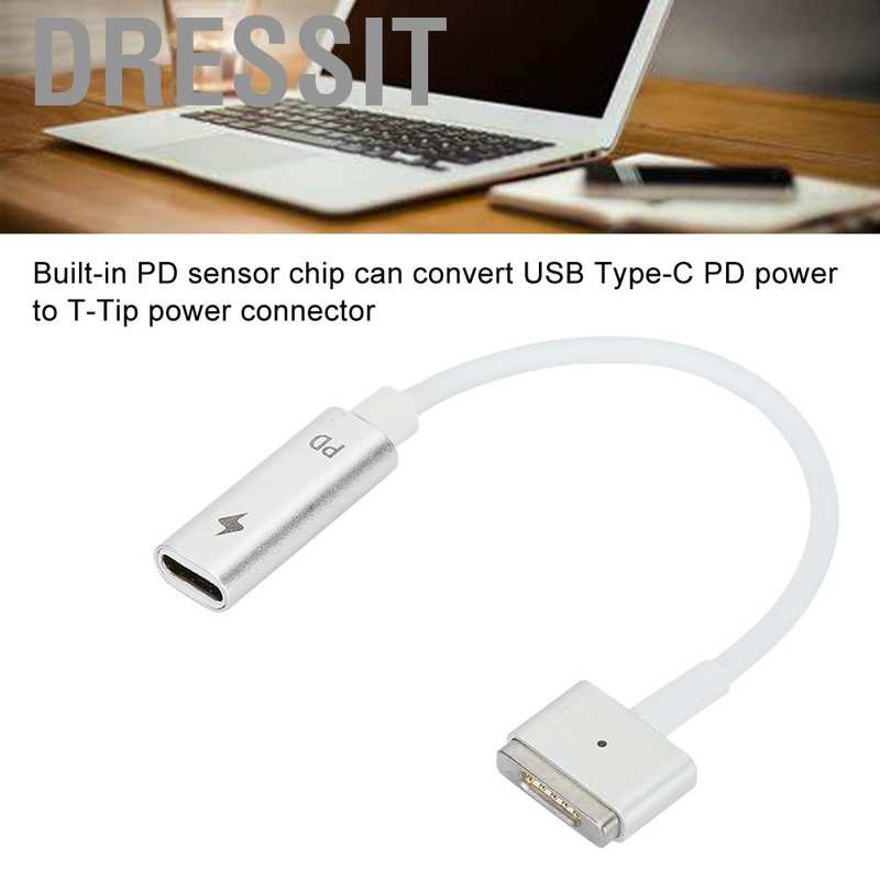 Sạc nguồn T-Tip cổng USB type C siêu nhẹ chất lượng cao