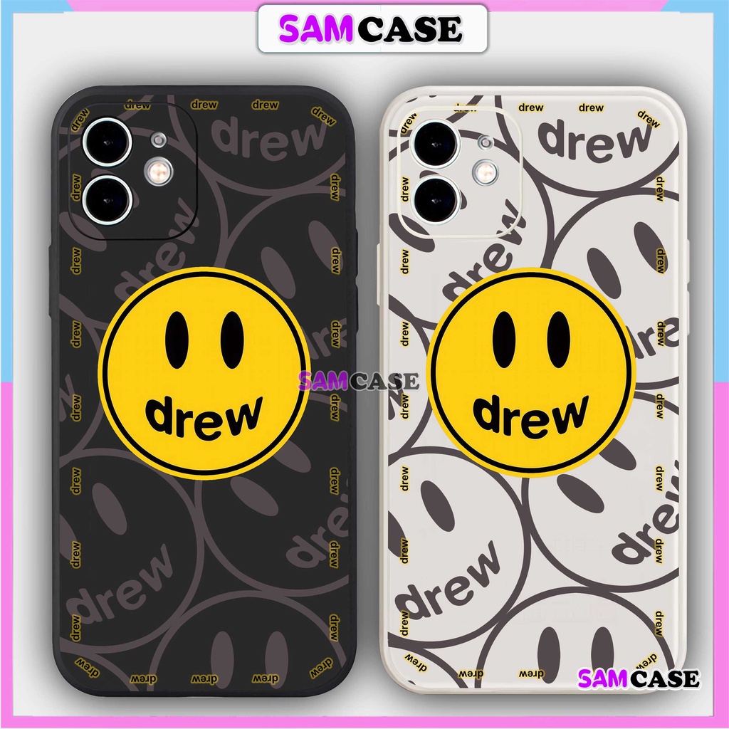 Ốp lưng iPhone 6/6s/7/8/X/XS/11/12/13/14 Pro Plus Max viền vuông chống sốc bảo vệ camera silicon mềm Họa tiết Drew3-1