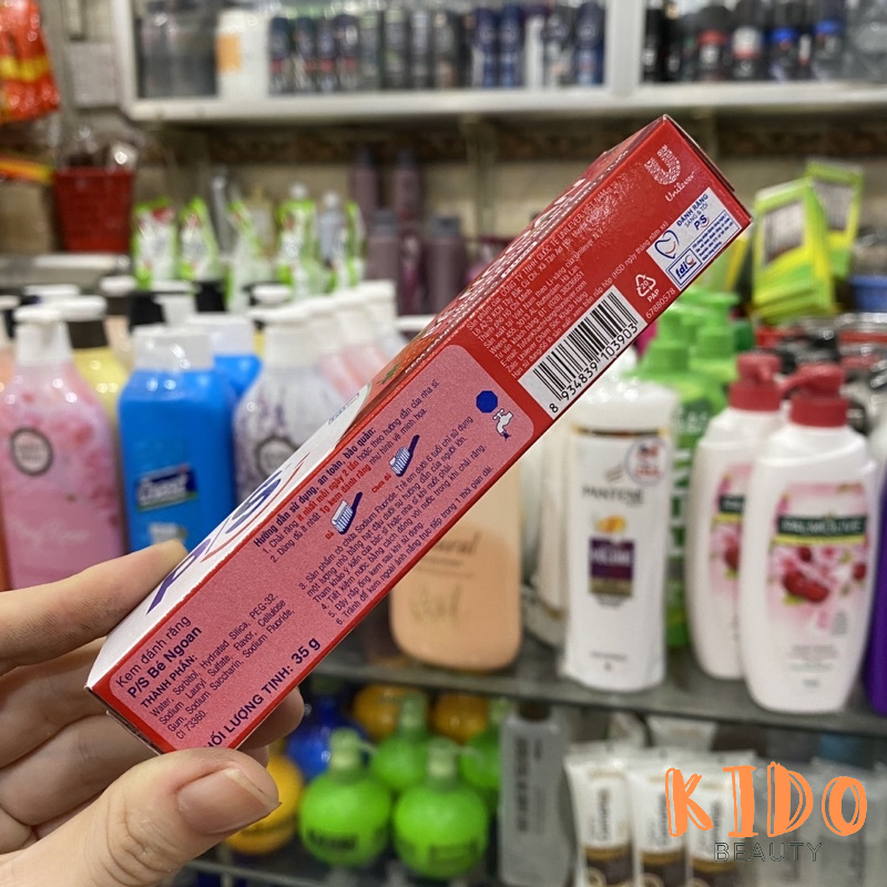 Kem Đánh Răng Cho Bé Trên 2 Tuổi P/S Bé Ngoan Hương Dâu Thơm Mát 35g | KĐR trẻ em PS