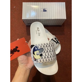 Dép m l b micky LA trắng nam nữ giá rẻ full box