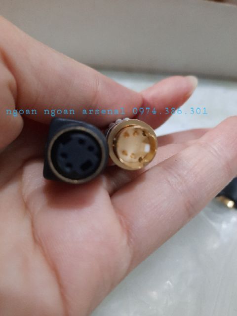 Jack rắc nối chuẩn S 4 chân loại tốt. Báo giá 1 cái