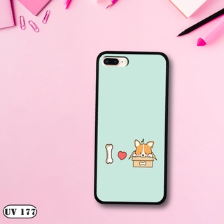 Ốp lưng  IPhone 7 / 8 Plus - Lưng nhám viền dẻo in 2D