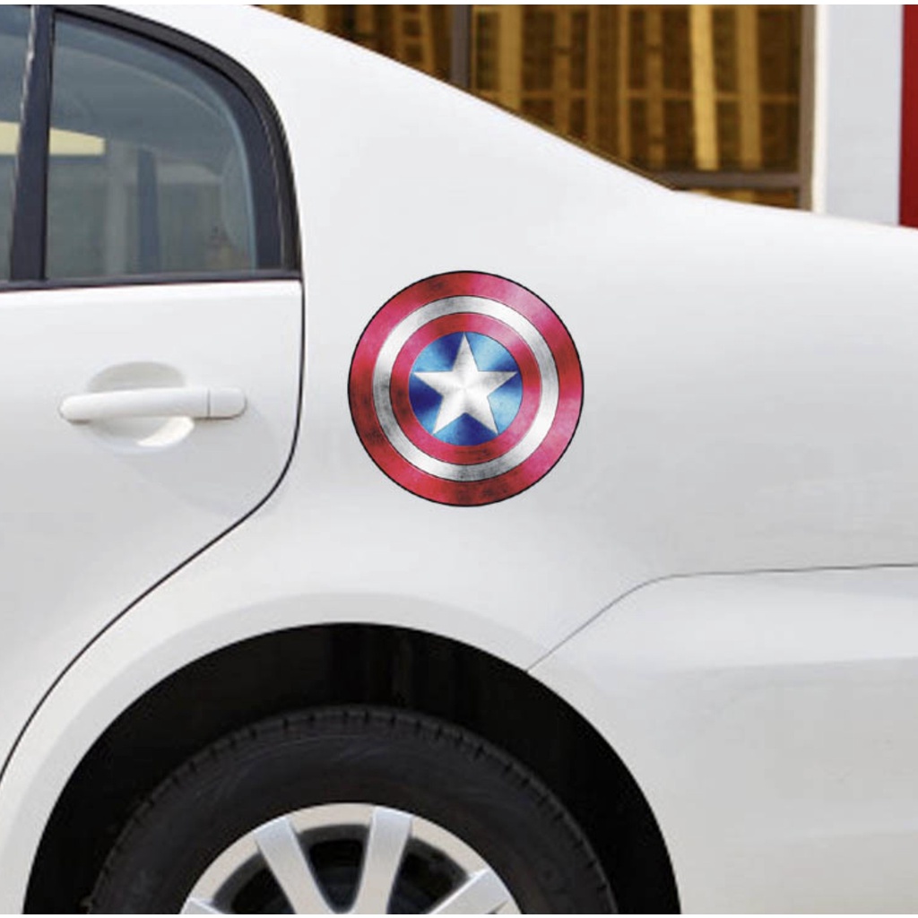 Decal - Tem dán trang trí nắp bình xăng xe Ô Tô