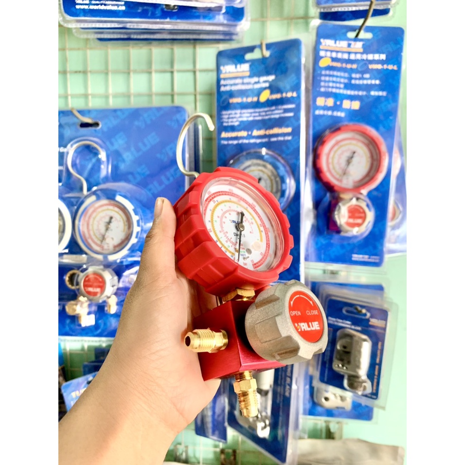 Đồng Hồ Nạp Gas Đơn VALUE ( RẺ VÔ ĐỊCH ,đồng hồ cao áp và thấp áp,Value là hãng được thợ tin dùng nhất