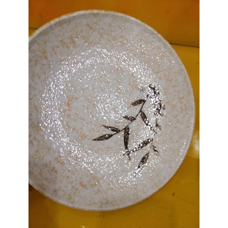 Bộ bát và đĩa sứ nội địa Nhật, bát size 18cm, cao 8cm, đĩa size 22cm (mã 918)