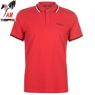 Áo Thun PIERRE Cardin Tipped Polo Mens Cao Cấp ( Màu Red - Size EU - Xách tay UK )